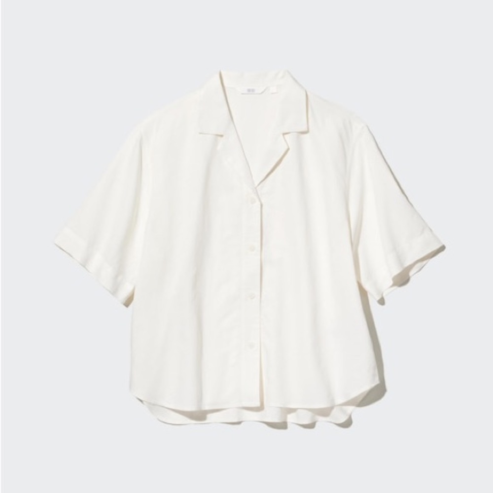 Uniqlo cream/beige Button-Up Shirt